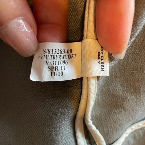 BANANA REPUBLIC Gray military jacket - Picture 11 of 11